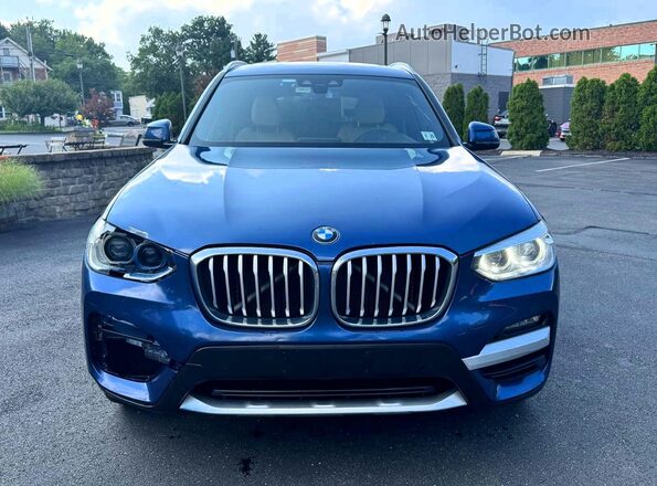 5UXTY5C05L9D37344 2020 BMW X3 Синий Вид задних сидений