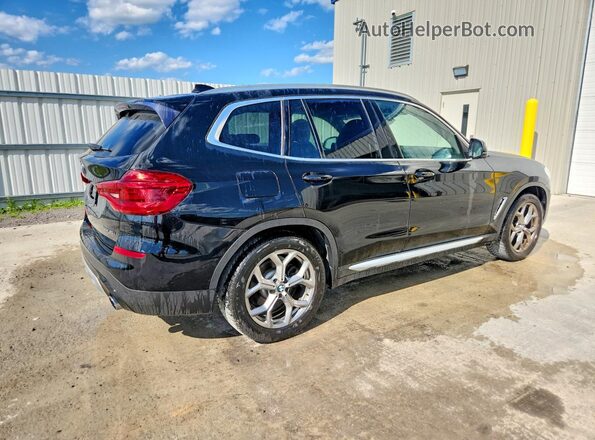 5UXTY5C05LLT38459 2020 BMW X3 Black Задня права чверть