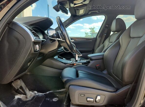 5UXTY5C05LLT38459 2020 BMW X3 Black Вид салону спереду