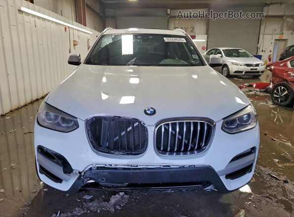 5UXTY5C05M9E81199 2021 BMW X3 White Front view