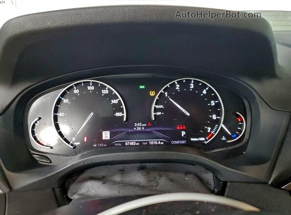 5UXTY5C05M9E81199 2021 BMW X3 White Instrument cluster view