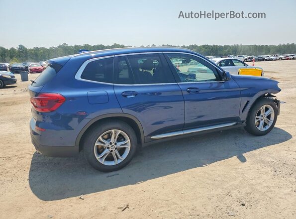 5UXTY5C05M9F18199 2021 BMW X3 Blue უკანა მარჯვენა