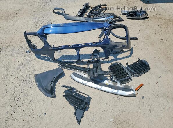 5UXTY5C05M9F18199 2021 BMW X3 Blue VIN კოდის სტიკერის ხედი