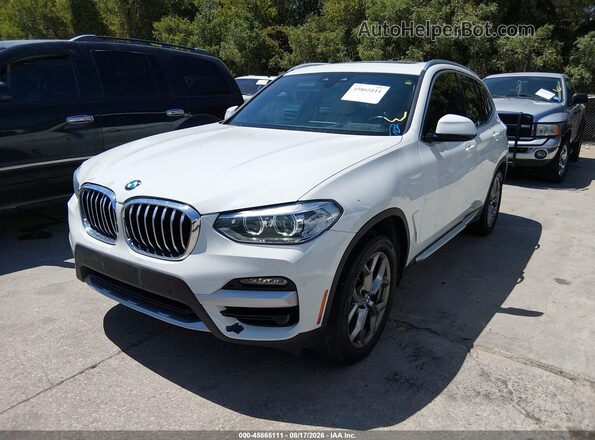 5UXTY5C06L9C63075 2020 BMW X3 White Передня ліва чверть
