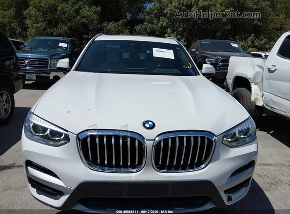 5UXTY5C06L9C63075 2020 BMW X3 White Вид щитка приладів