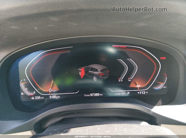 5UXTY5C06L9C63075 2020 BMW X3 White Вид задніх сидінь
