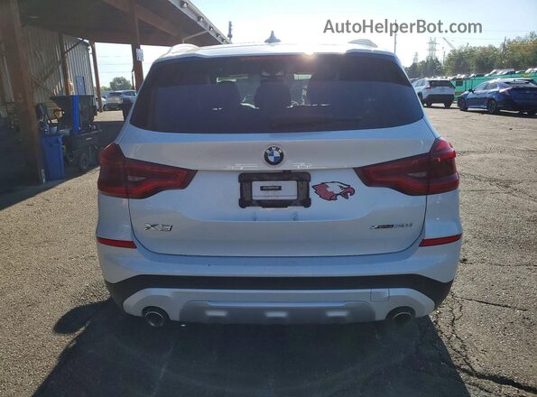 5UXTY5C06L9C90325 2020 BMW X3 White Հետևի տեսք