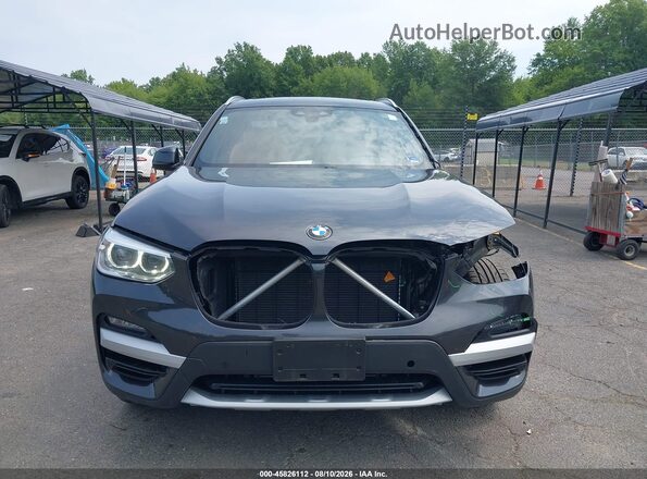 5UXTY5C06M9E54660 2021 BMW X3 Gray Rear interior view