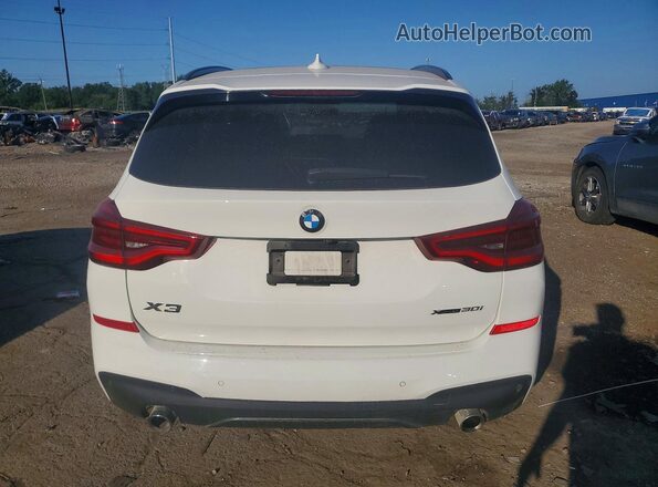 5UXTY5C06M9F39644 2021 BMW X3 White Հետևի տեսք