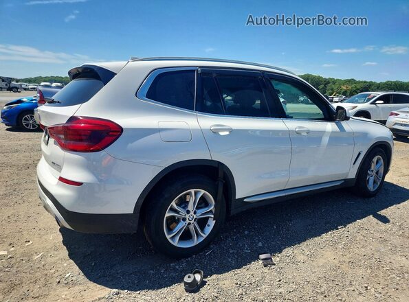 5UXTY5C07M9E14801 2021 BMW X3 Белый Задняя правая четверть
