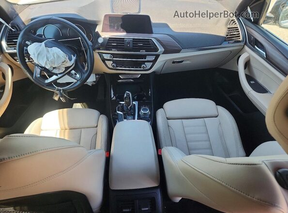 5UXTY5C07M9E14801 2021 BMW X3 Белый Вид панели приборов