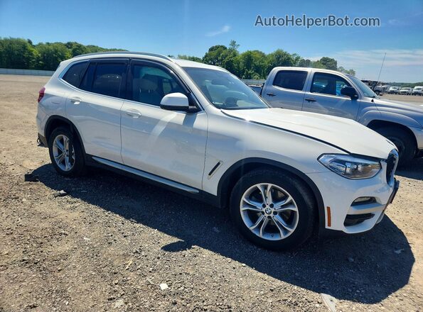 5UXTY5C07M9E14801 2021 BMW X3 Белый Передняя правая четверть