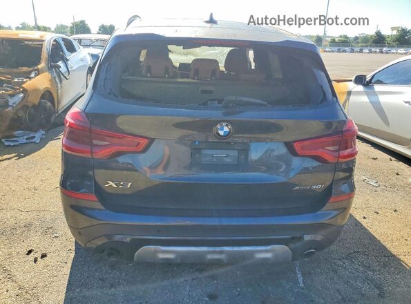 5UXTY5C08M9F65226 2021 BMW X3 Black Հետևի տեսք