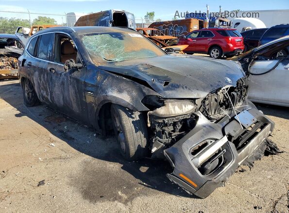 5UXTY5C08M9F65226 2021 BMW X3 Black Առջևի աջ