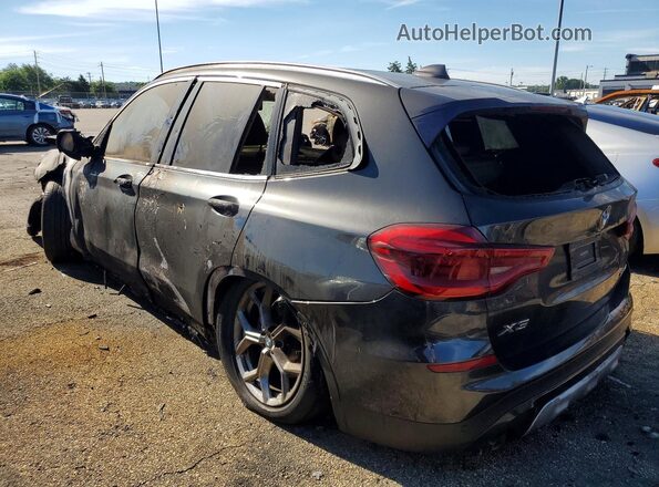 5UXTY5C08M9F65226 2021 BMW X3 Black Հետևի ձախ