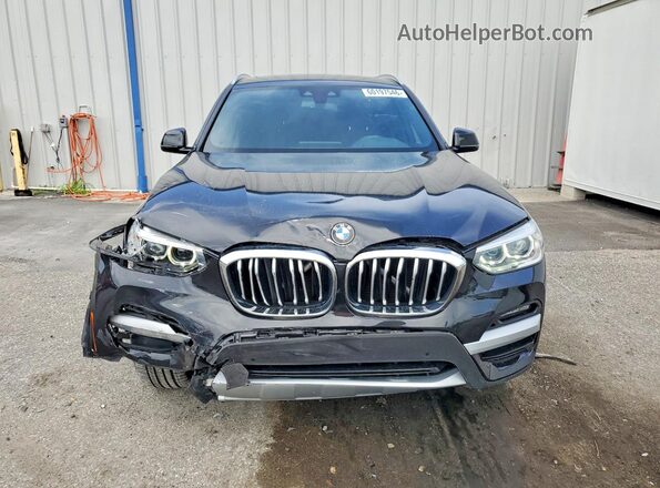 5UXTY5C08M9H20888 2021 BMW X3 Black Front view