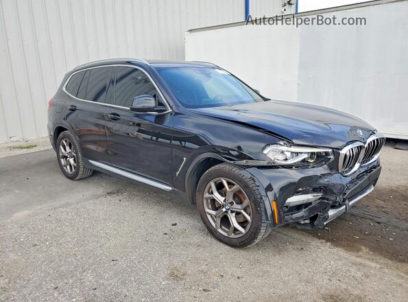 5UXTY5C08M9H20888 2021 BMW X3 Black Front right