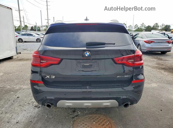 5UXTY5C08M9H20888 2021 BMW X3 Black Rear view