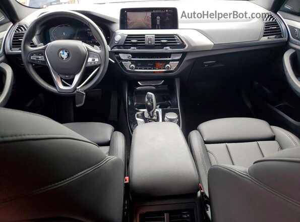 5UXTY5C08M9H20888 2021 BMW X3 Black Dashboard view