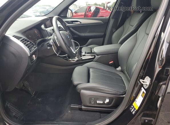 5UXTY5C08M9H20888 2021 BMW X3 Black Front interior view