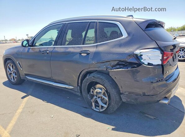 5UXTY5C09L9D22457 2020 BMW X3 Charcoal Հետևի ձախ
