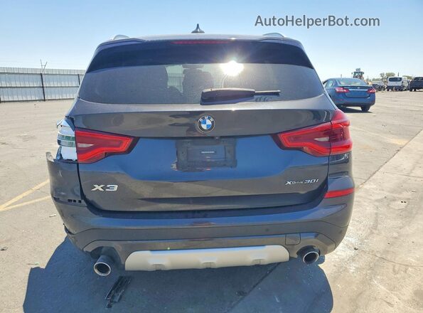 5UXTY5C09L9D22457 2020 BMW X3 Charcoal Հետևի տեսք
