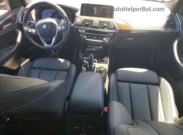 5UXTY5C09L9D22457 2020 BMW X3 Charcoal Առջևի վահանակի տեսք