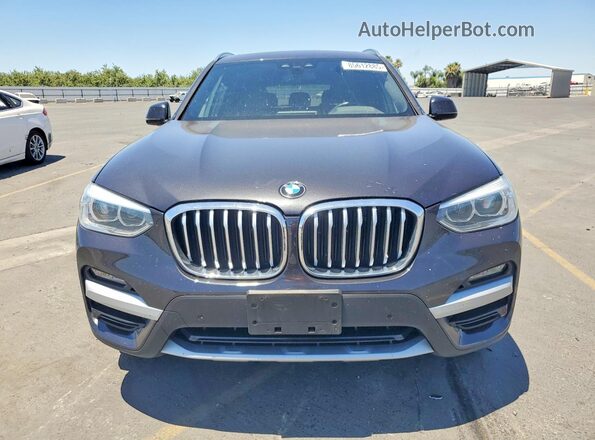 5UXTY5C09L9D22457 2020 BMW X3 Charcoal Դիմացի տեսք