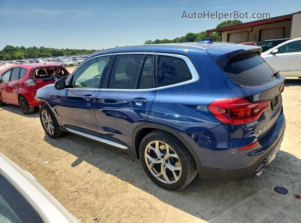 5UXTY5C09M9E46326 2021 BMW X3 Blue უკანა მარცხენა