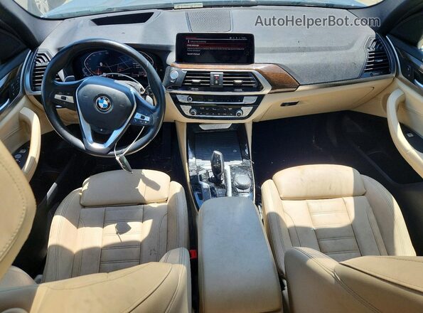 5UXTY5C09M9E46326 2021 BMW X3 Blue წინა პანელის ხედი