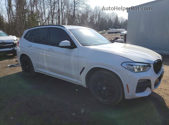 5UXTY5C09M9H30149 2021 BMW X3 White Передня права чверть