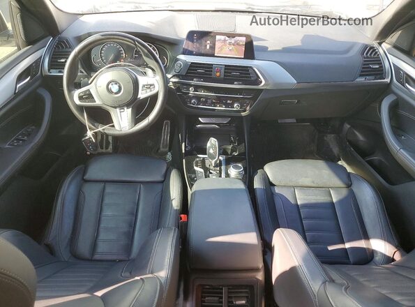 5UXTY5C09M9H30149 2021 BMW X3 White Вид панелі приладів