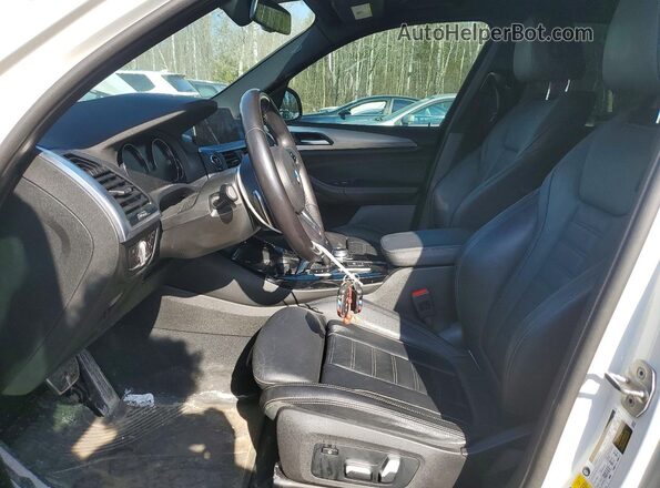 5UXTY5C09M9H30149 2021 BMW X3 White Вид салону спереду