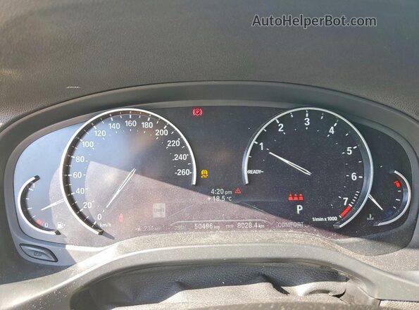 5UXTY5C09M9H30149 2021 BMW X3 White Вид щитка приладів
