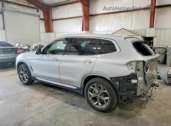 5UXTY5C0XM9E99780 2021 BMW X3 Silver Trasero izquierdo