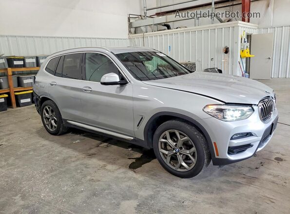 5UXTY5C0XM9E99780 2021 BMW X3 Silver Delantero derecho