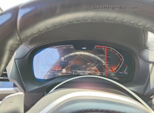 5UXTY5C0XM9H61636 2021 BMW X3 Silver Вид щитка приладів