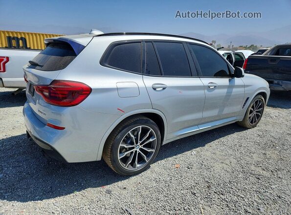 5UXTY5C0XM9H61636 2021 BMW X3 Silver Задня права чверть