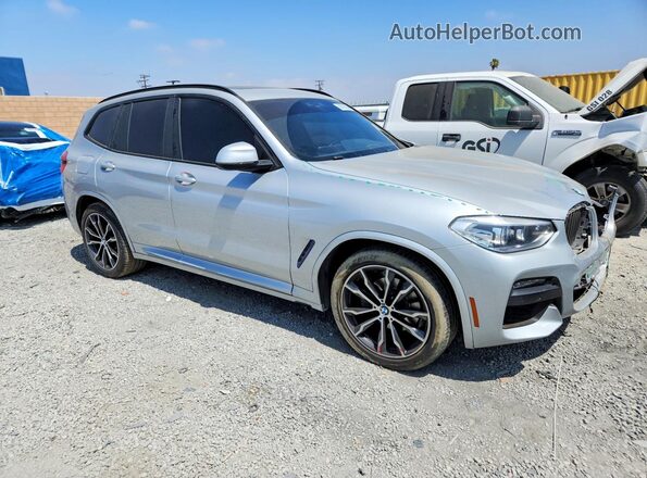 5UXTY5C0XM9H61636 2021 BMW X3 Silver Передня права чверть