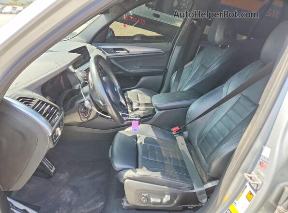 5UXTY5C0XM9H61636 2021 BMW X3 Silver Вид салону спереду