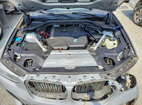 5UXTY5C0XM9H61636 2021 BMW X3 Silver Вид підкапотного простору