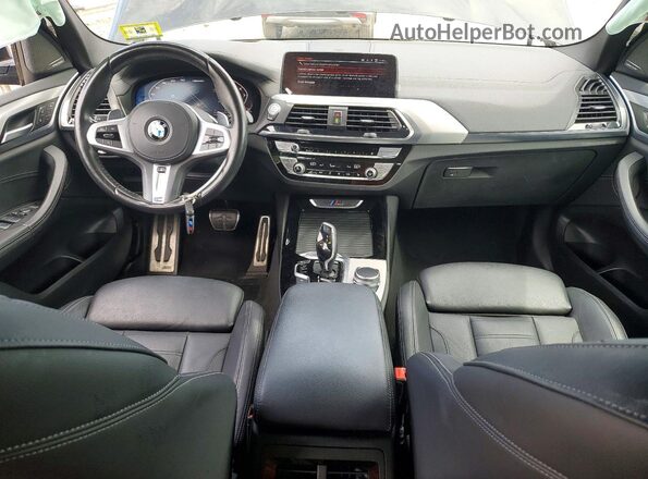 5UXTY9C00L9D23049 2020 BMW X3 Black Առջևի վահանակի տեսք