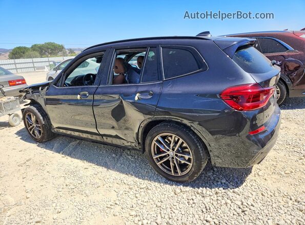 5UXTY9C02M9G26027 2021 BMW X3 Gray Հետևի ձախ