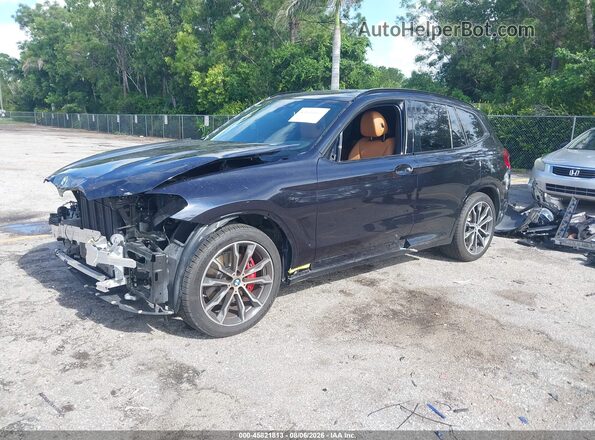 5UXTY9C03M9F80224 2021 BMW X3 Black Przód lewy