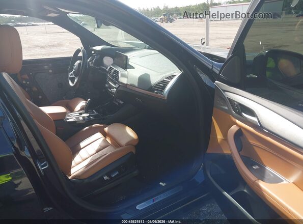 5UXTY9C03M9F80224 2021 BMW X3 Black Widok wnętrza z przodu