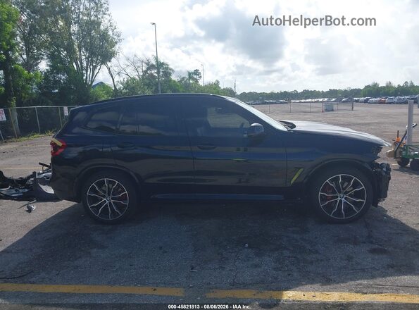 5UXTY9C03M9F80224 2021 BMW X3 Black Widok wnętrza 360 stopni