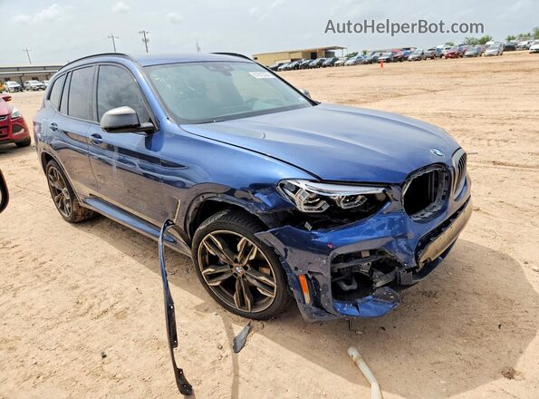 5UXTY9C04L9D22535 2020 BMW X3 Blue Առջևի աջ