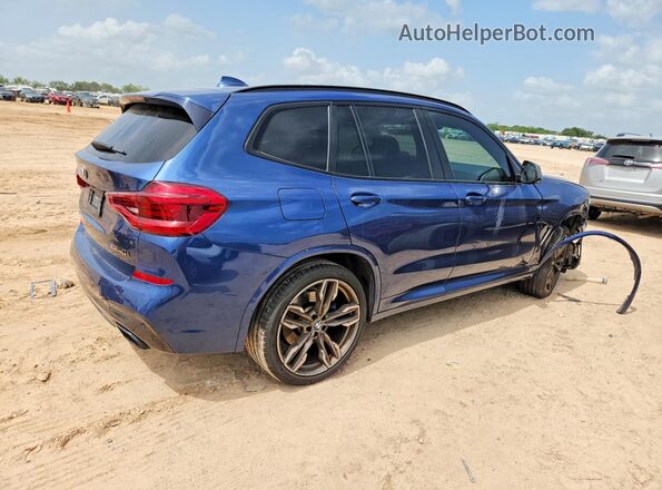 5UXTY9C04L9D22535 2020 BMW X3 Blue Հետևի աջ