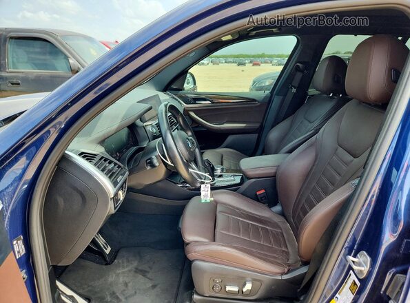 5UXTY9C04L9D22535 2020 BMW X3 Blue Սալոնի դիմացի տեսք