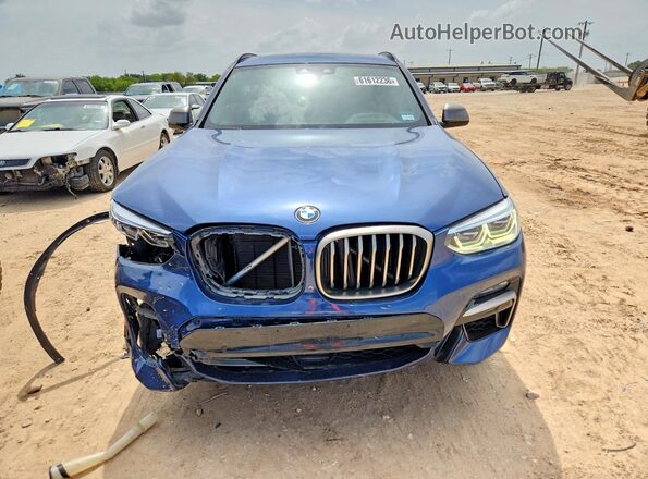 5UXTY9C04L9D22535 2020 BMW X3 Blue Դիմացի տեսք